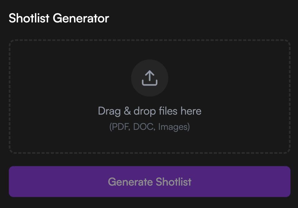 Drag & Drop any Brief